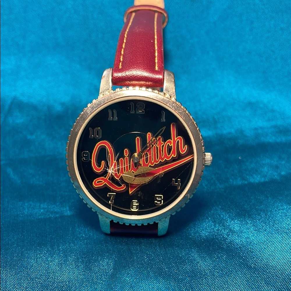 Quidditch Themed Watch with Red Strap